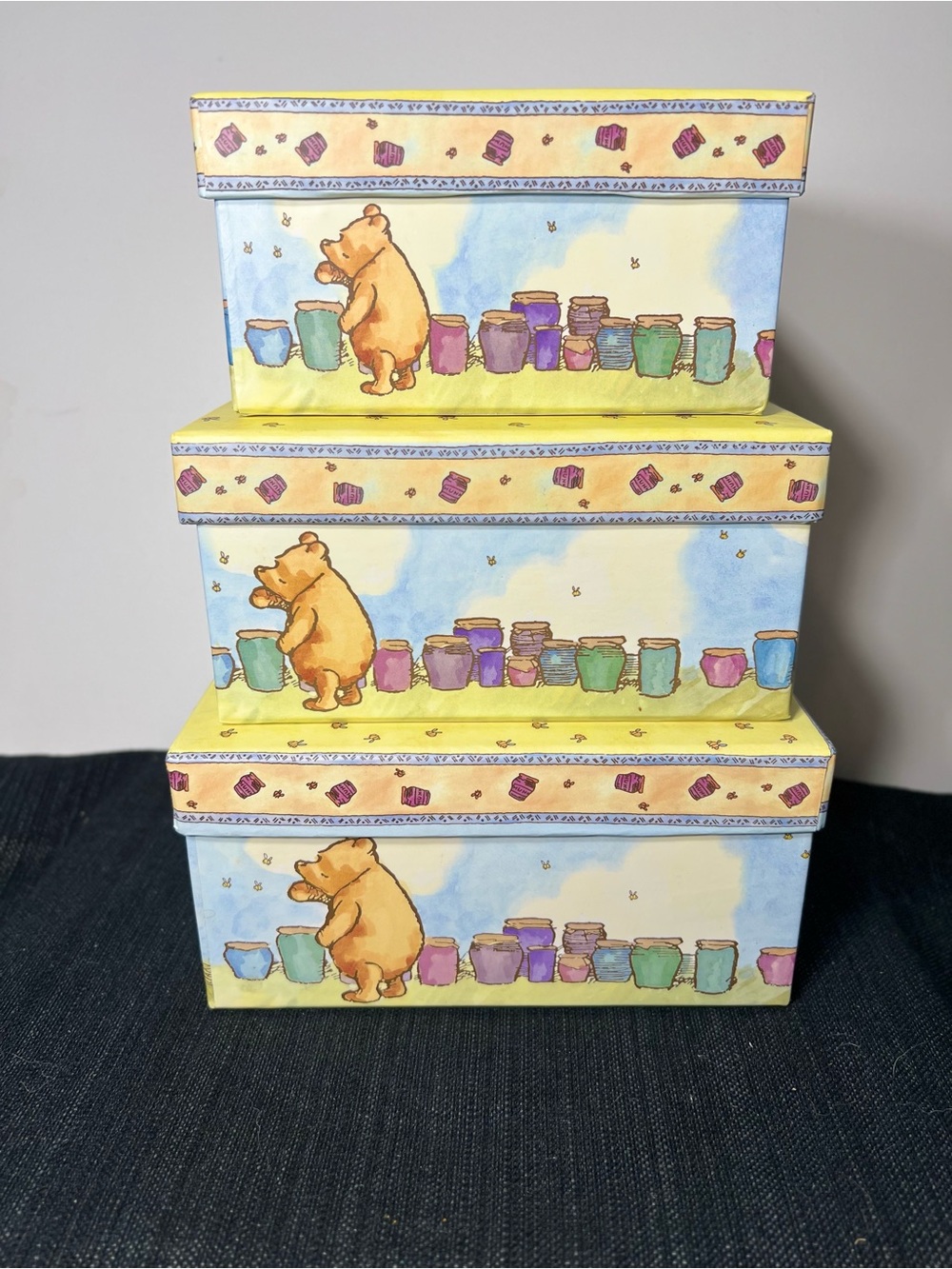 Classic Winnie the Pooh Nesting Gift Boxes Set of 3 🍯🐝